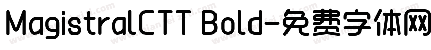 MagistralCTT Bold字体转换